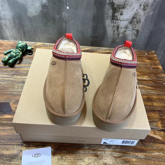 UGG Shoes - UGG Winter Autumn Tasman Brown Suede Thick Bottom Model Boots